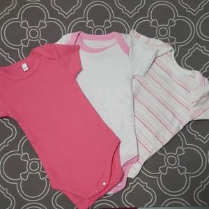 Lot of 3 Girls Onesies NWOT